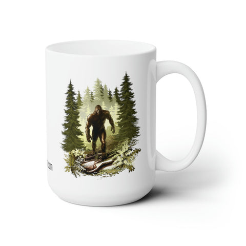 Bigfoot Ceramic White Mug 15oz