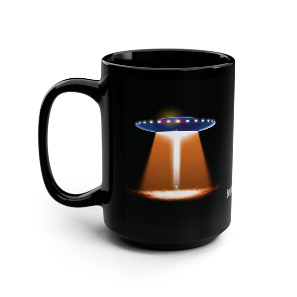 Alien Encounters V1 Black Mug, 15oz