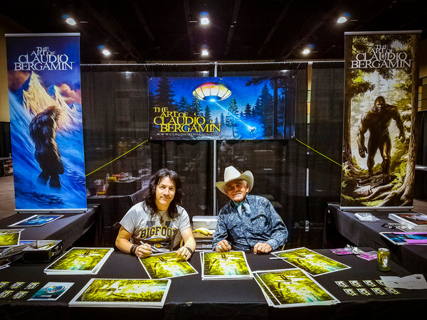 The Patterson-Gimlin Film 50th Anniversary Art (signed by Gimlin and Bergamin)