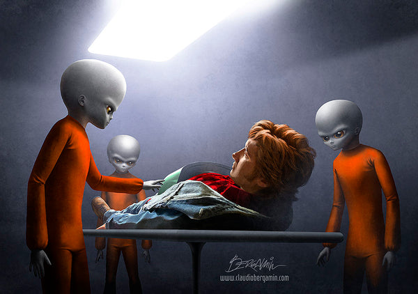 Fire in the Sky, pt.2. Art Prints (Signed by Travis Walton and Claudio Bergamin)