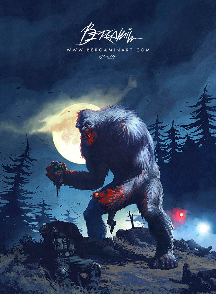 Crazed Albino Bigfoot