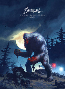 Crazed Albino Bigfoot
