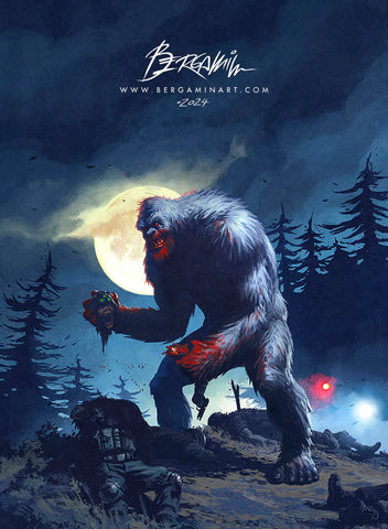 Crazed Albino Bigfoot