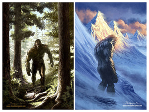 Bigfoot + Yeti Bundle · Signed Art Prints