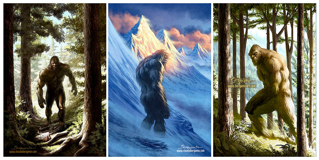 Bifoot + Yeti + Bigfoot Bundle · Signed Art Prints