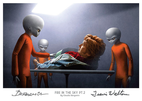 Fire in the Sky, pt.2. Art Prints (Signed by Travis Walton and Claudio Bergamin)