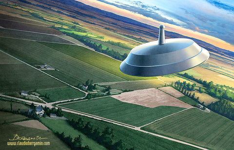 The McMinnville UFO, Signed Art Print