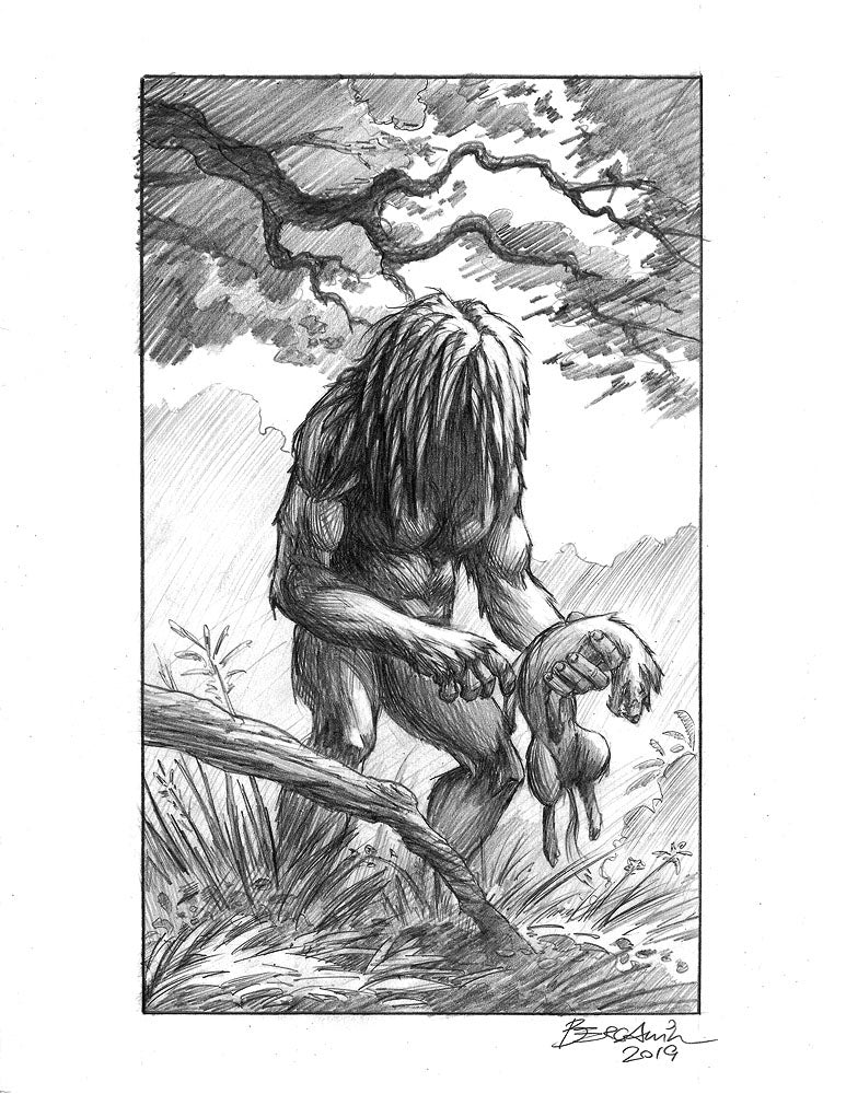 Momo - The Missouri Monster Sketch #2