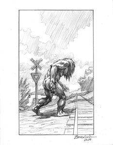 Momo - The Missouri Monster Sketch #3