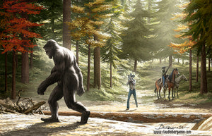 The Patterson-Gimlin Film 50th Anniversary Art (signed by Gimlin and Bergamin)